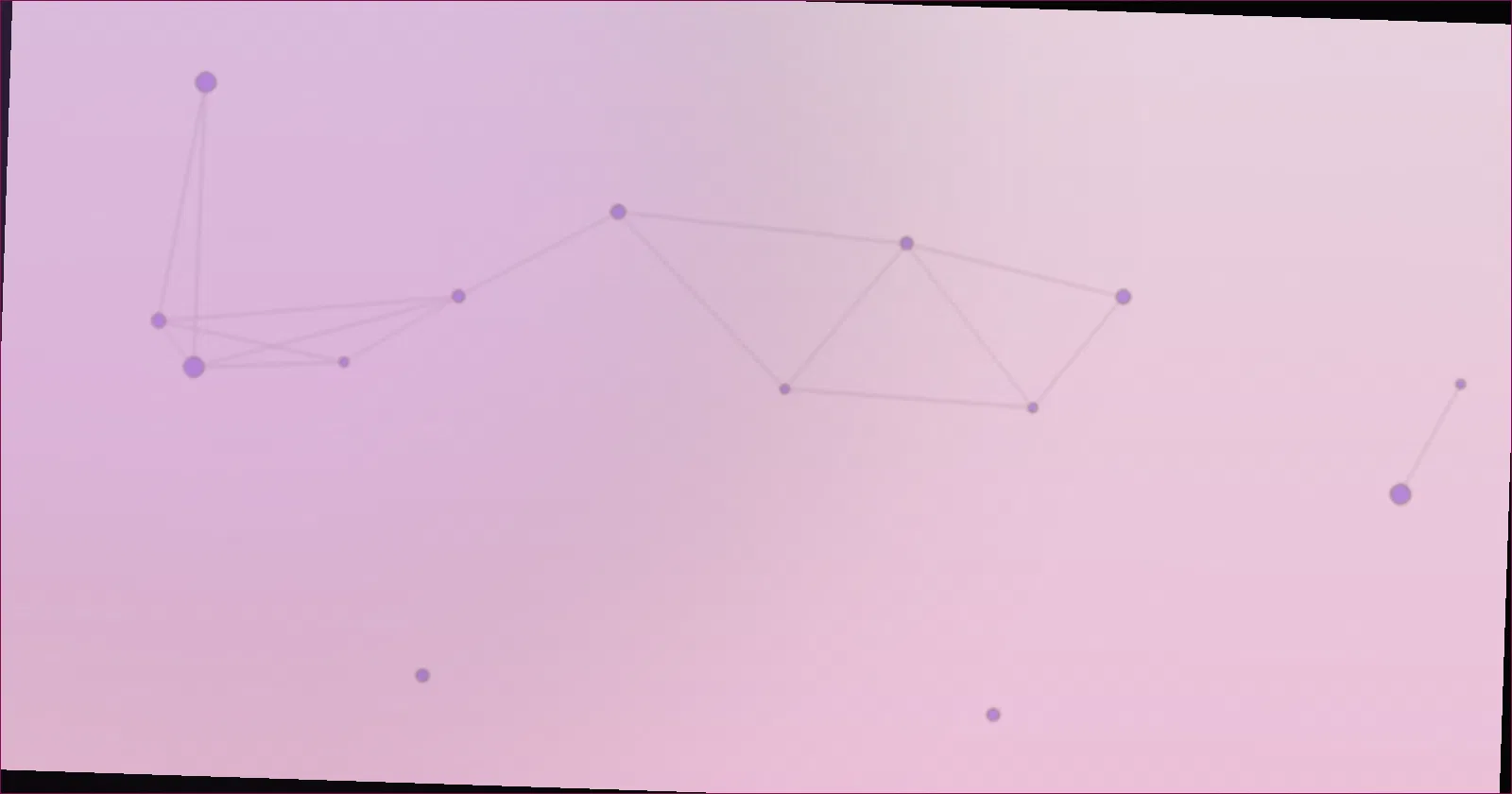 constellation pattern representing scattered claims linking back to one verified point