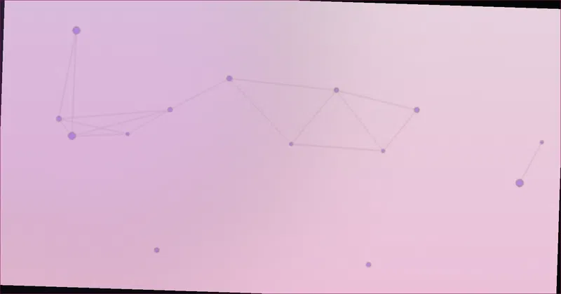 constellation pattern representing scattered claims linking back to one verified point